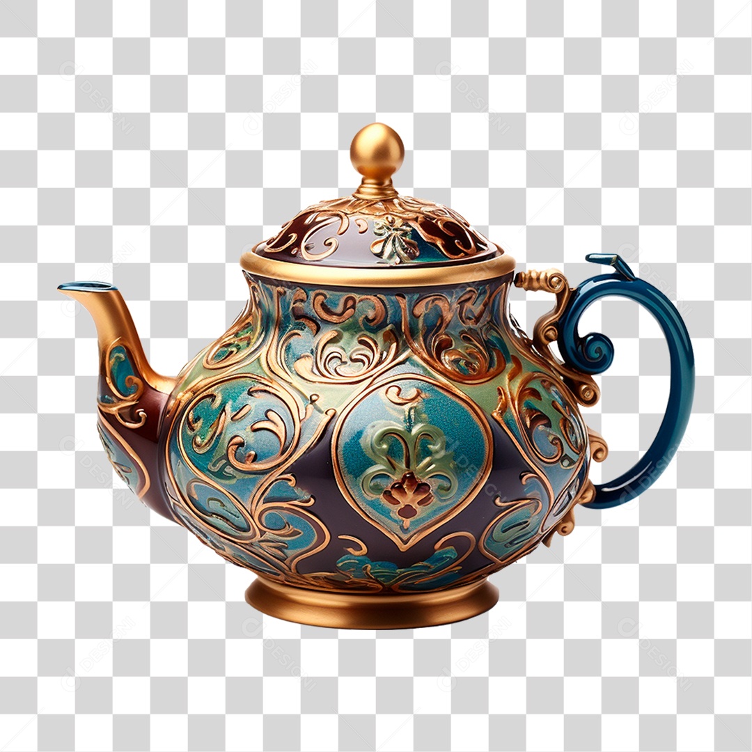 Bule de Cerâmica PNG Transparente