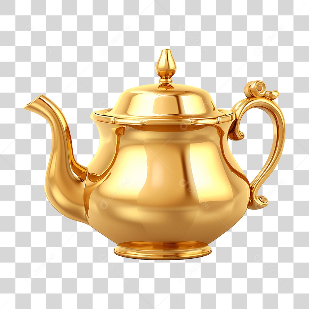 Bule de Cerâmica PNG Transparente