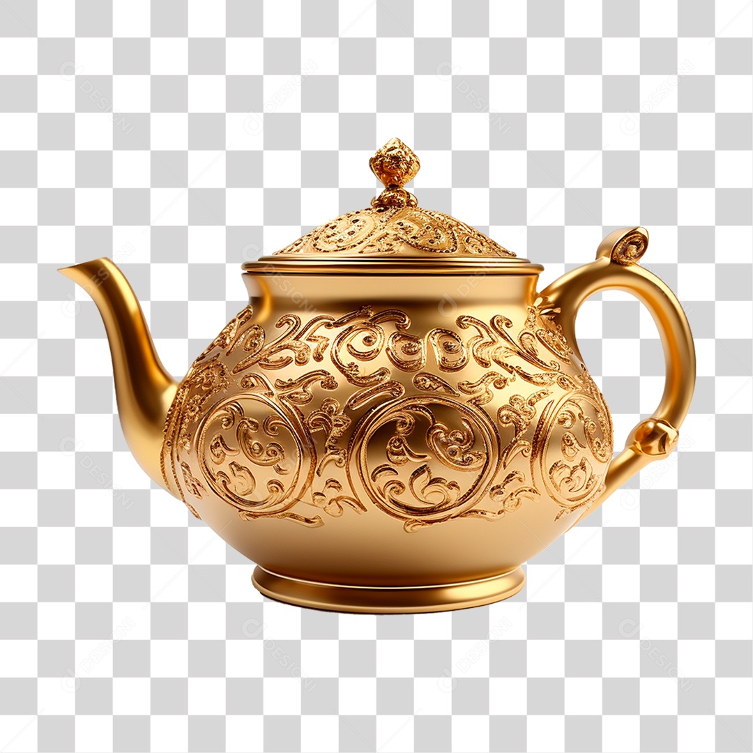 Bule de Cerâmica PNG Transparente