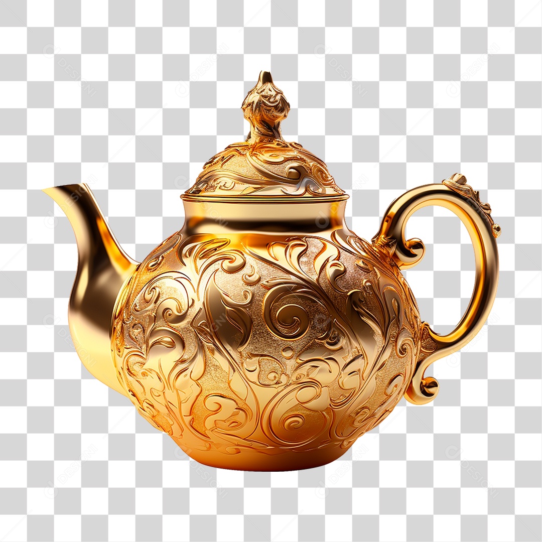 Bule de Cerâmica PNG Transparente