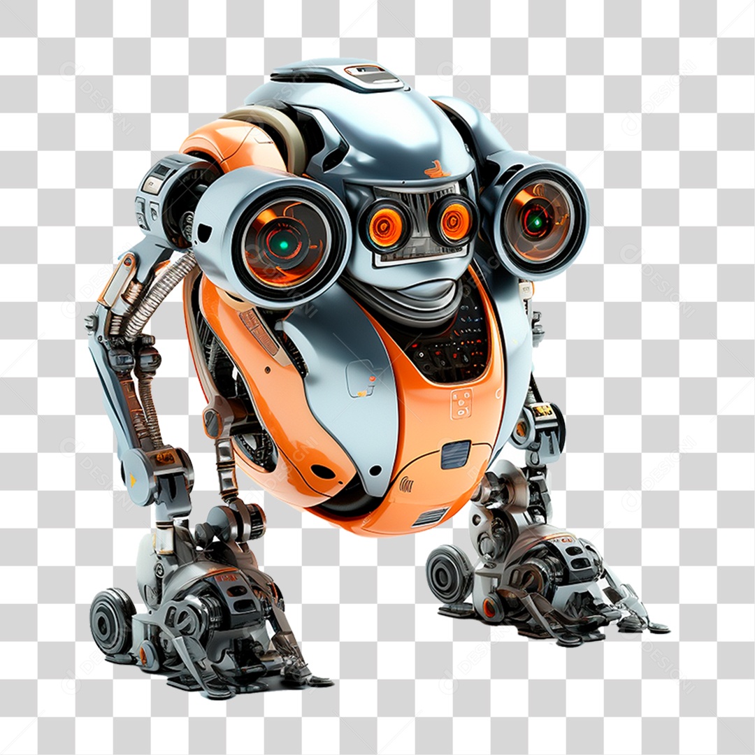 Mini Robô PNG Transparente