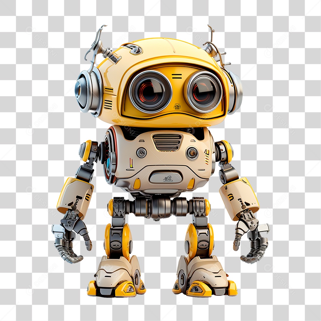 Mini Robô PNG Transparente