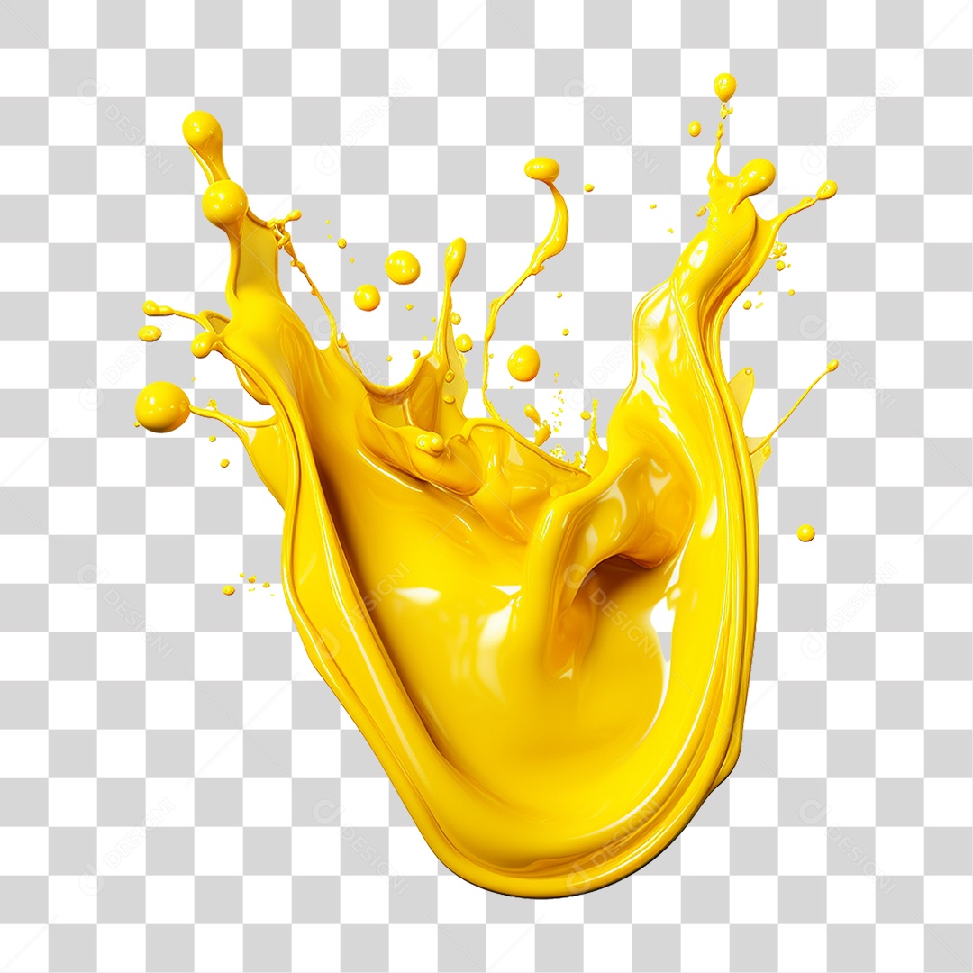 Splash de Tintas PNG Transparente