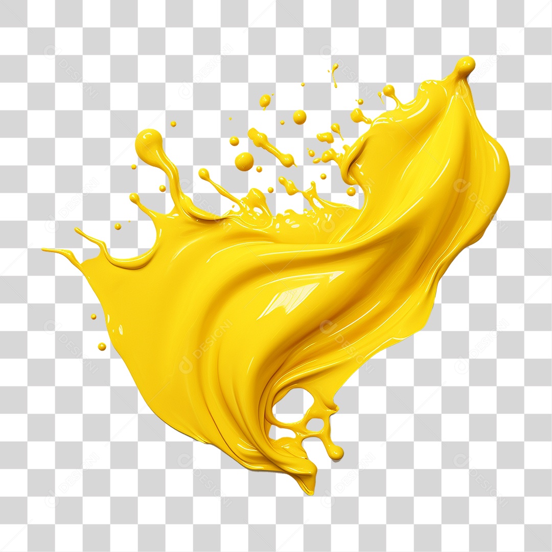 Splash de Tintas PNG Transparente