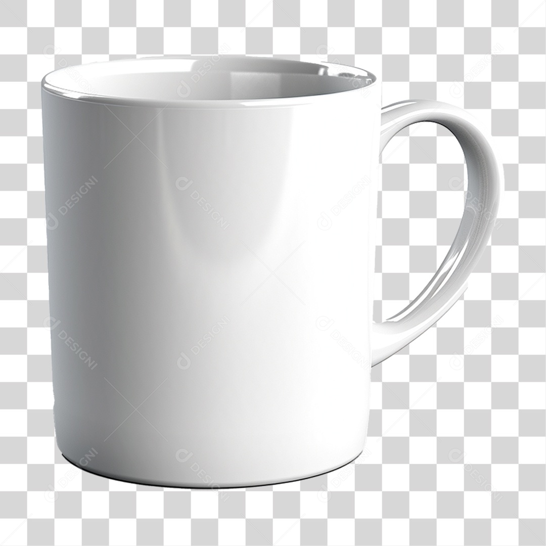 Caneca Branca PNG Transparente