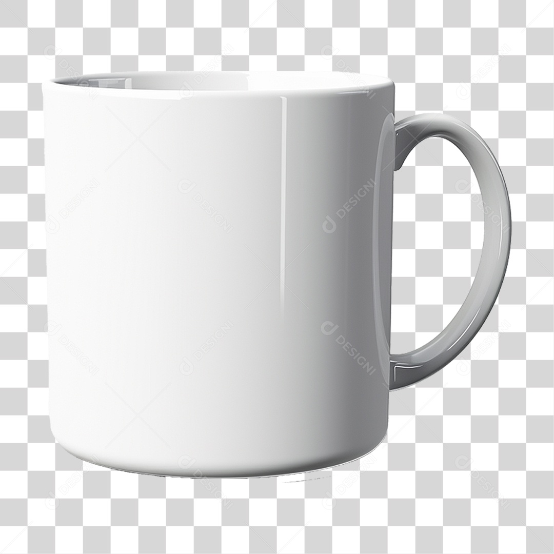 Caneca Branca PNG Transparente