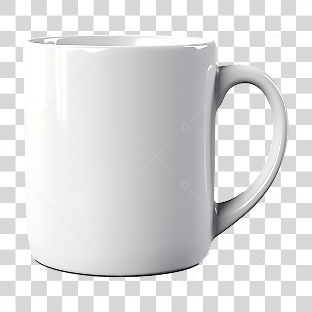 Caneca Branca PNG Transparente