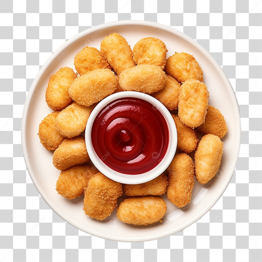 Nuggets de Frango PNG Transparente
