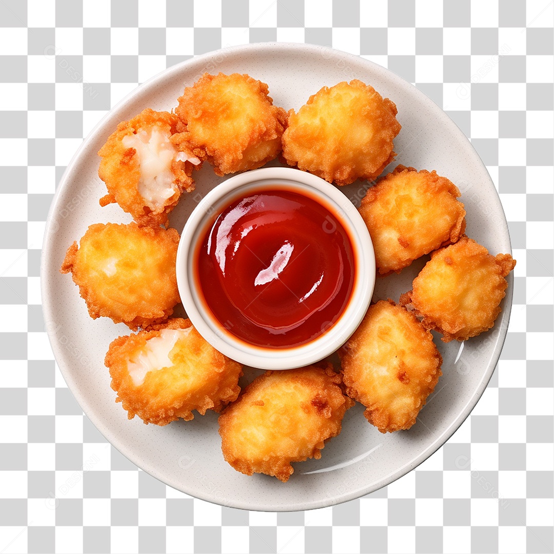 Nuggets de Frango PNG Transparente