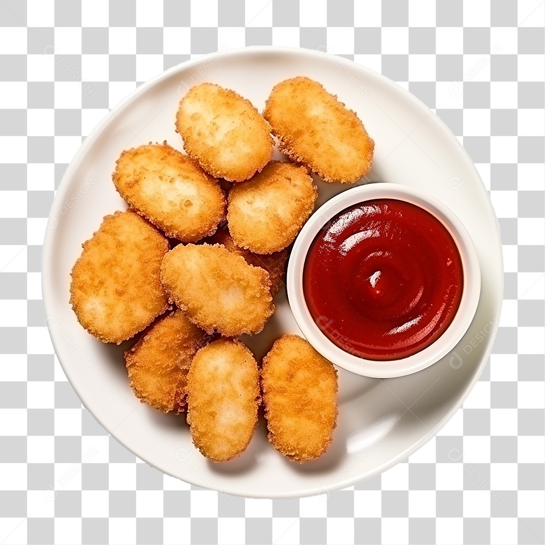 Nuggets de Frango PNG Transparente