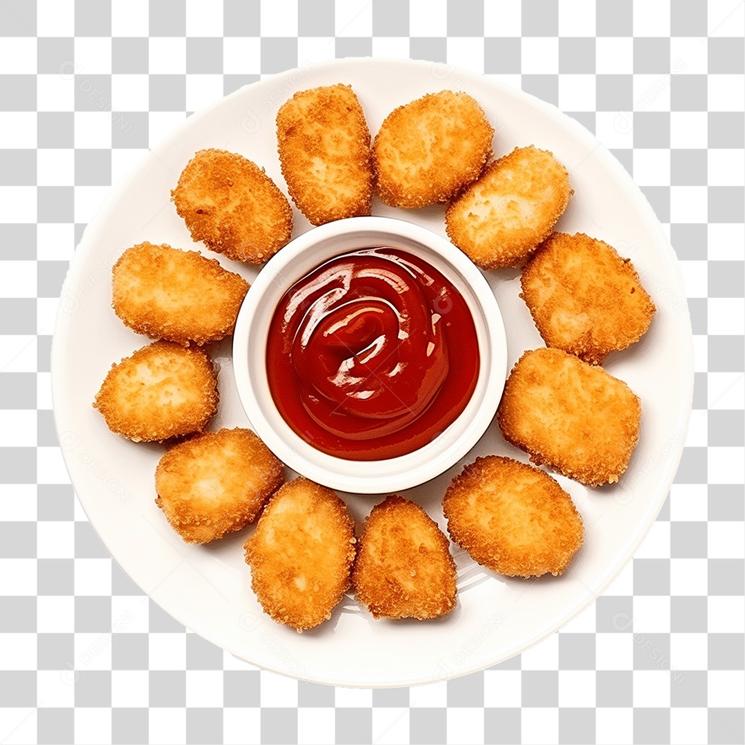 Nuggets de Frango PNG Transparente