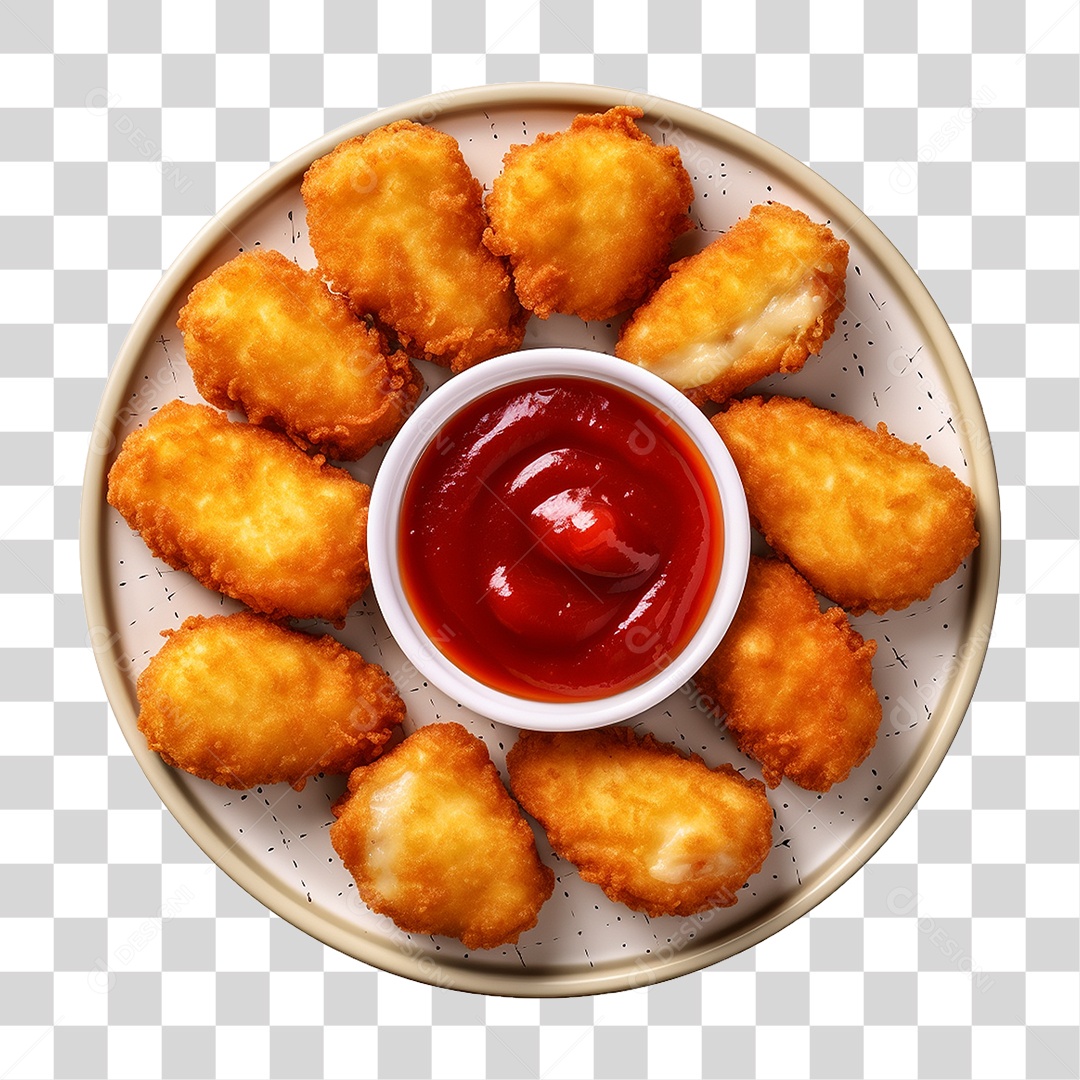 Nuggets de Frango PNG Transparente