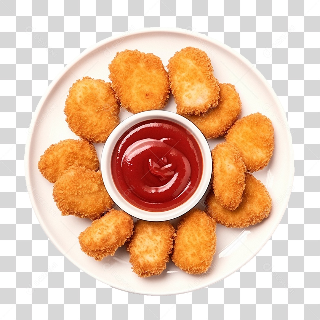 Nuggets de Frango PNG Transparente