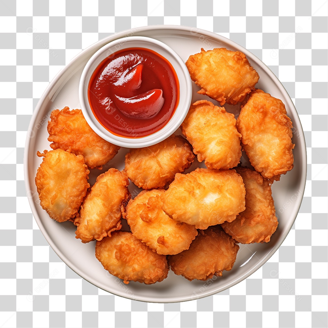 Nuggets de Frango PNG Transparente