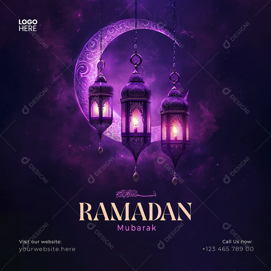 Ramadan Kareem Mubarak PSD Editável