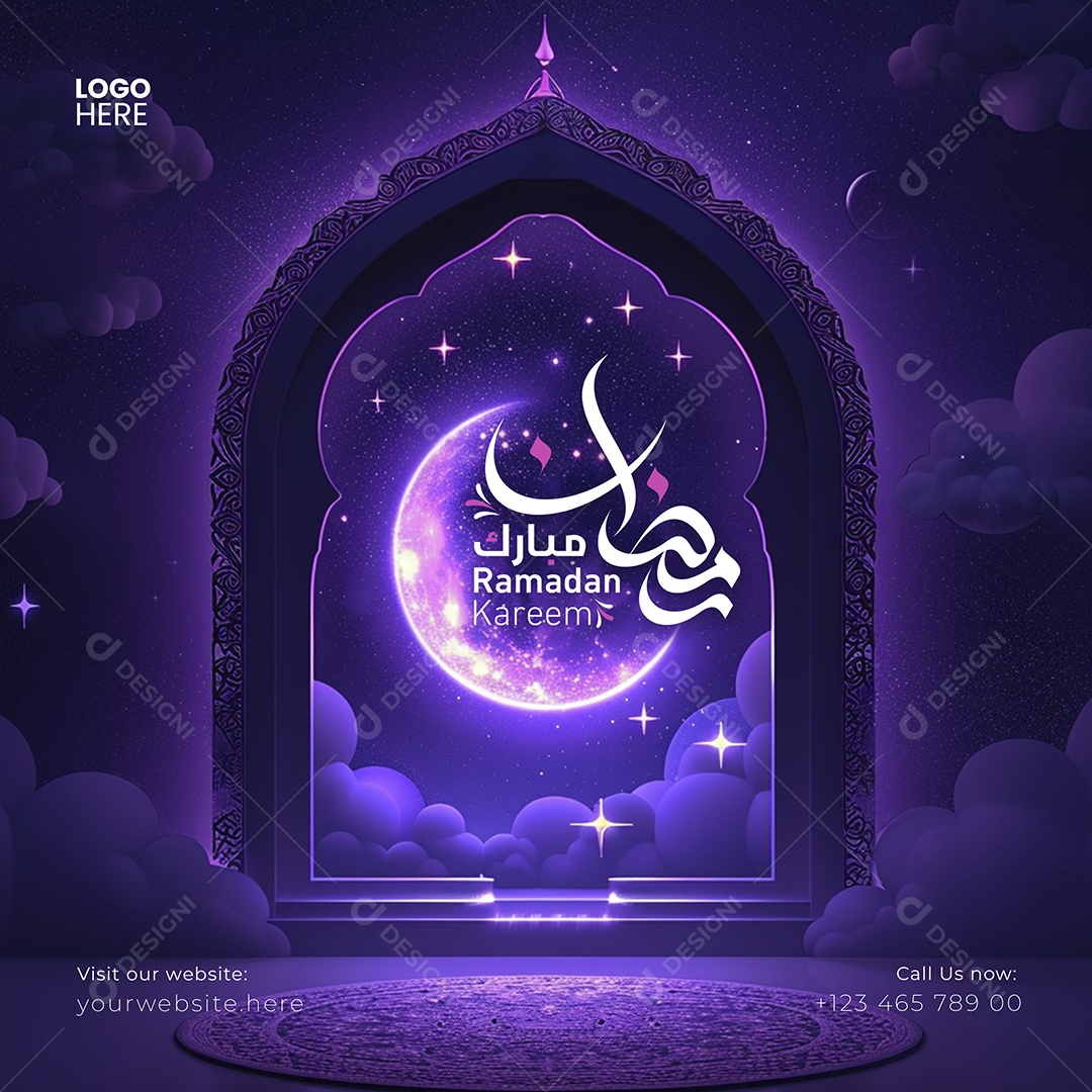 Ramadan Kareem Mubarak PSD Editável