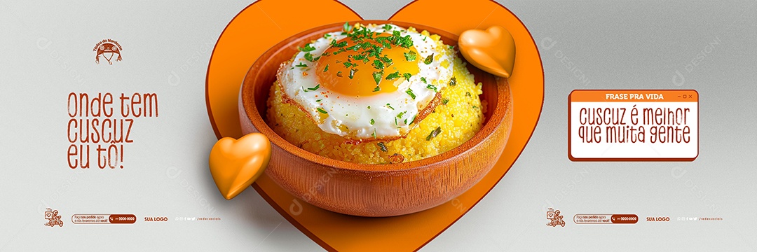 Carrossel Cuscuz é Melhor que Muita Gente Social Media PSD Editável