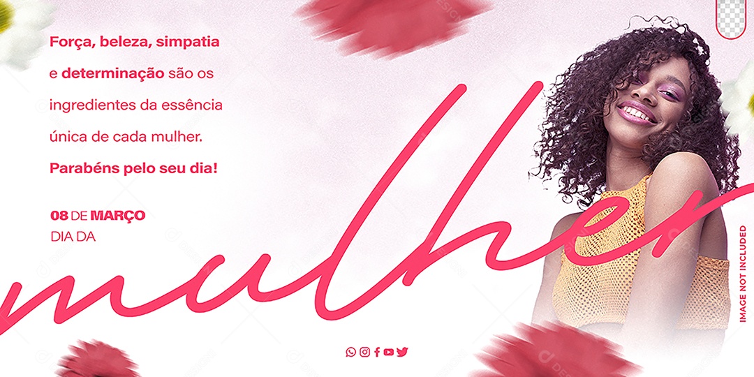 Social Media Dia da Mulher 08 de Março PSD Editável