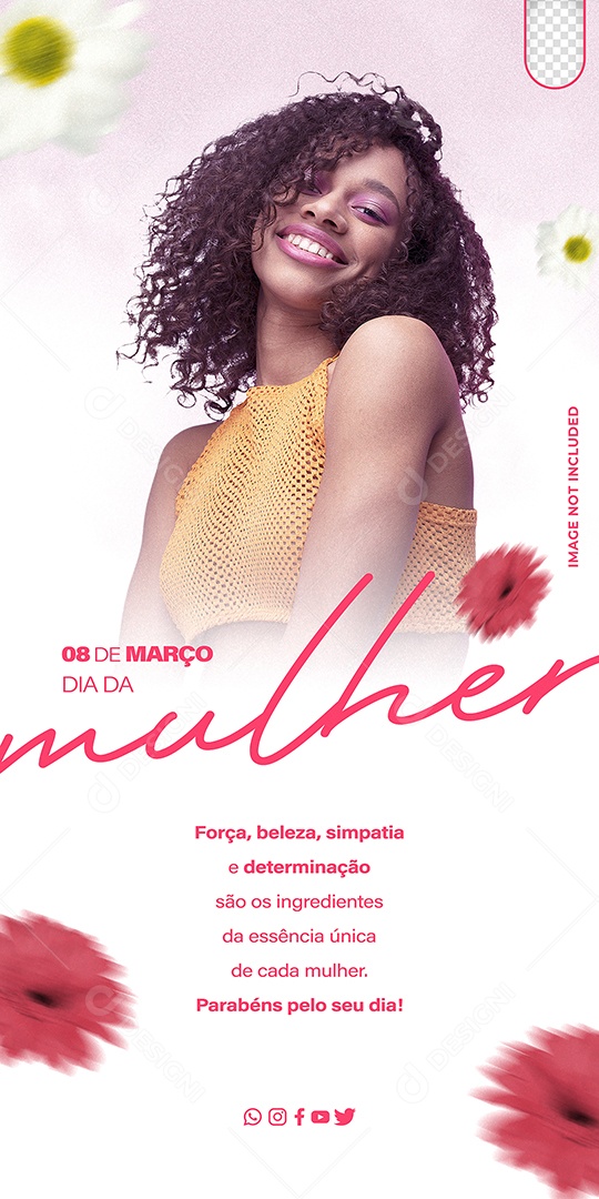 Social Media Dia da Mulher 08 de Março PSD Editável