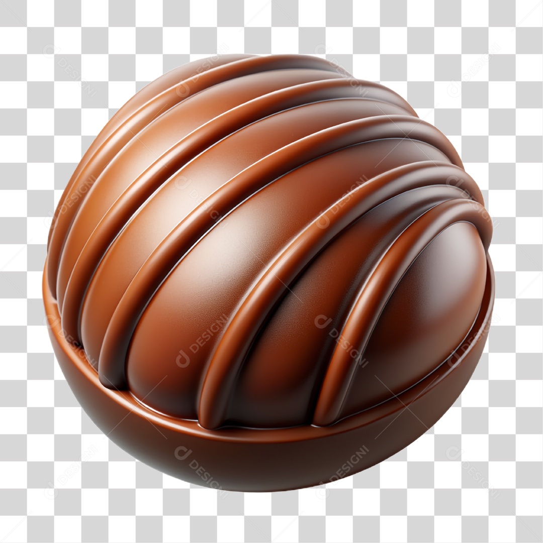 Elemento 3D Doces Chocolates Páscoa PNG Transparente