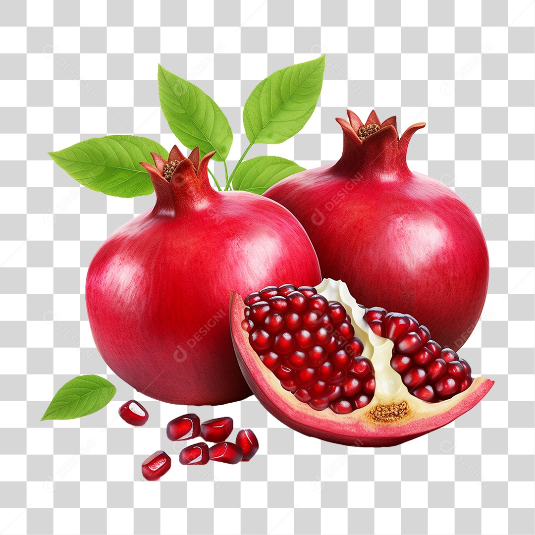 Fruta Romã PNG Transparente