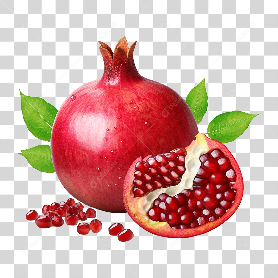 Fruta Romã PNG Transparente