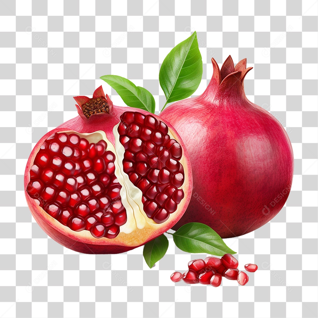 Fruta Romã PNG Transparente