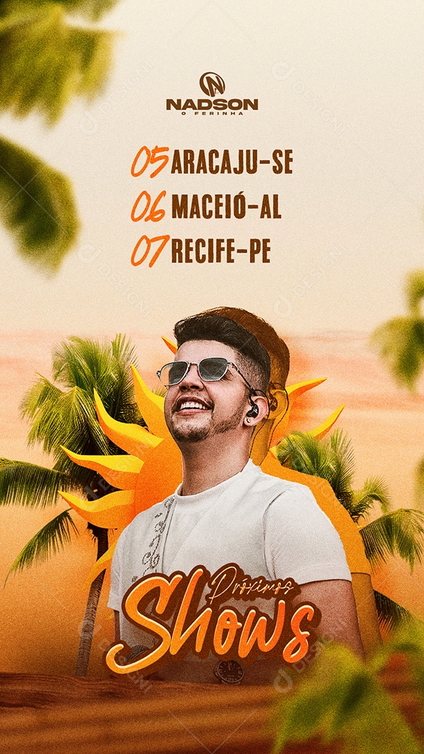 Social Media Flyer Evento Próximos Shows PSD Editável