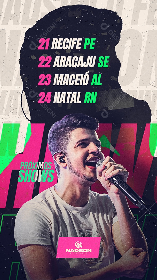 Social Media Flyer Evento Próximos Shows PSD Editável