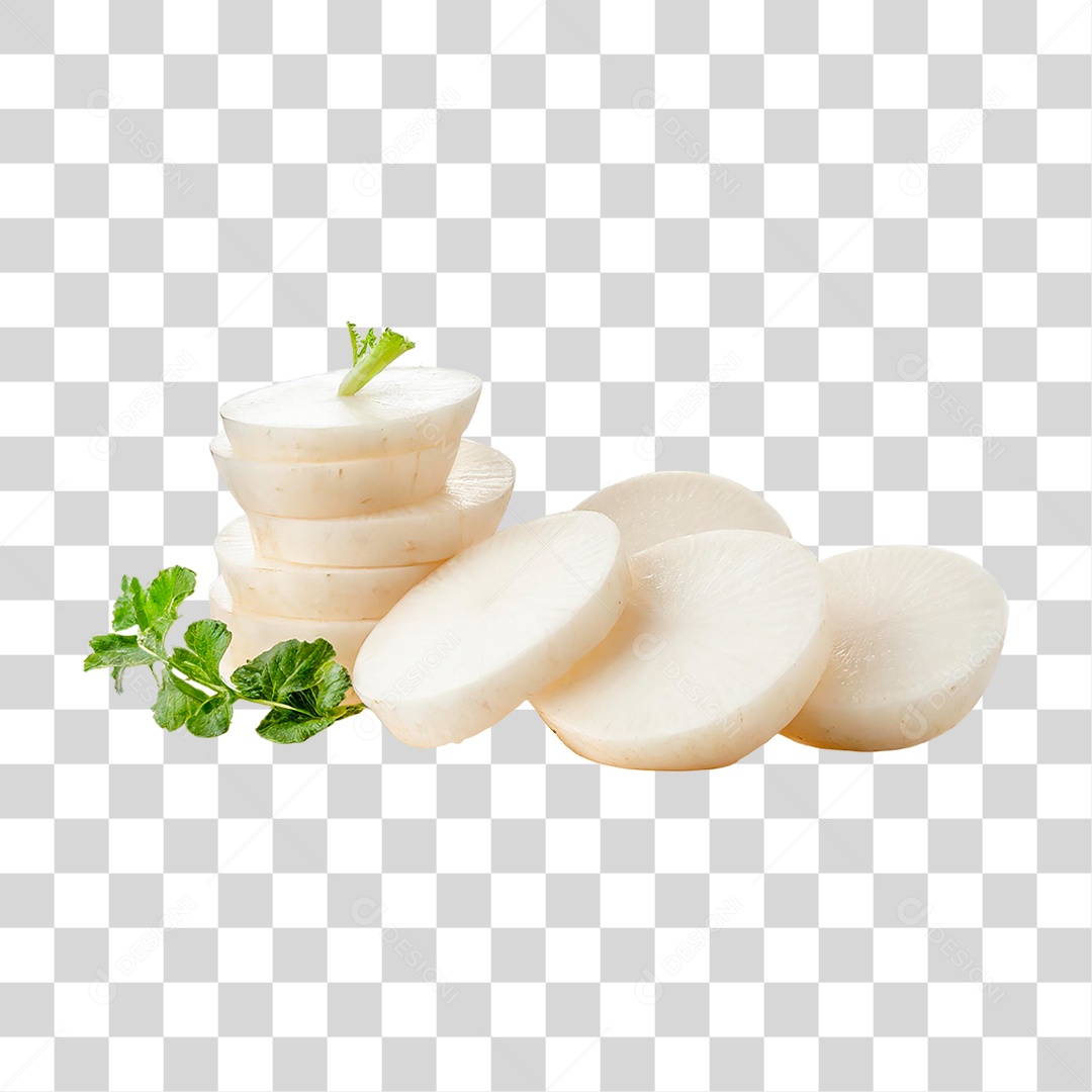 Fatias de Rabanete PNG Transparente