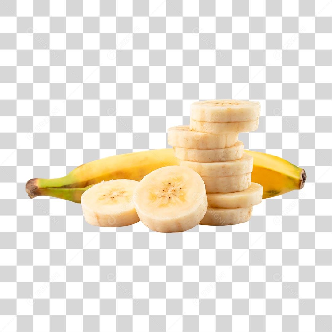 Fatias de Banana PNG Transparente