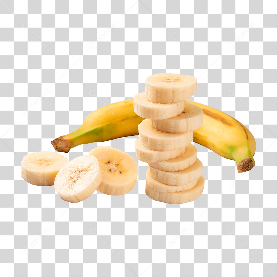 Fatias de Banana PNG Transparente
