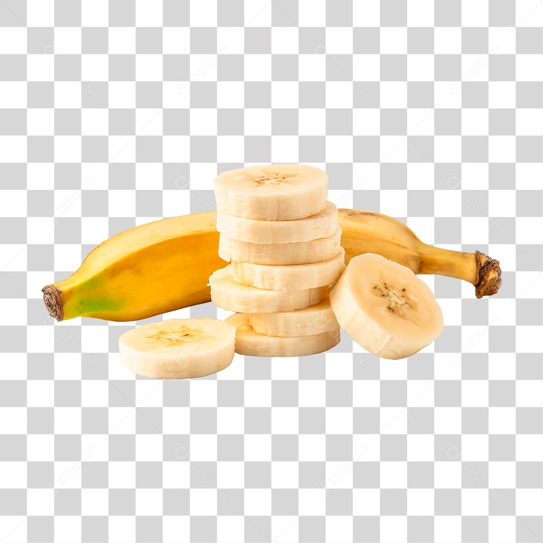 Fatias de Banana PNG Transparente