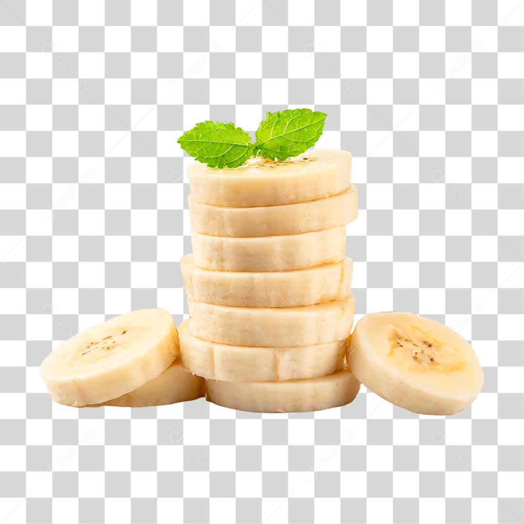 Fatias de Banana PNG Transparente