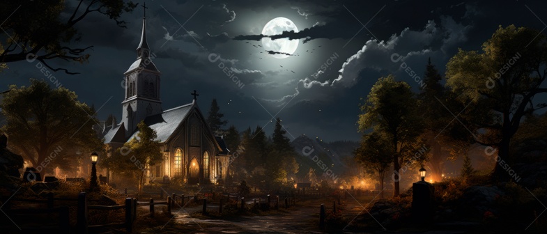 Igreja de Cristo à Noite.