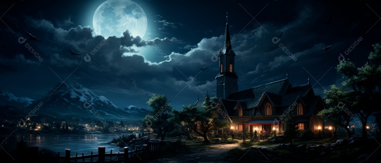 Igreja de Cristo à Noite.