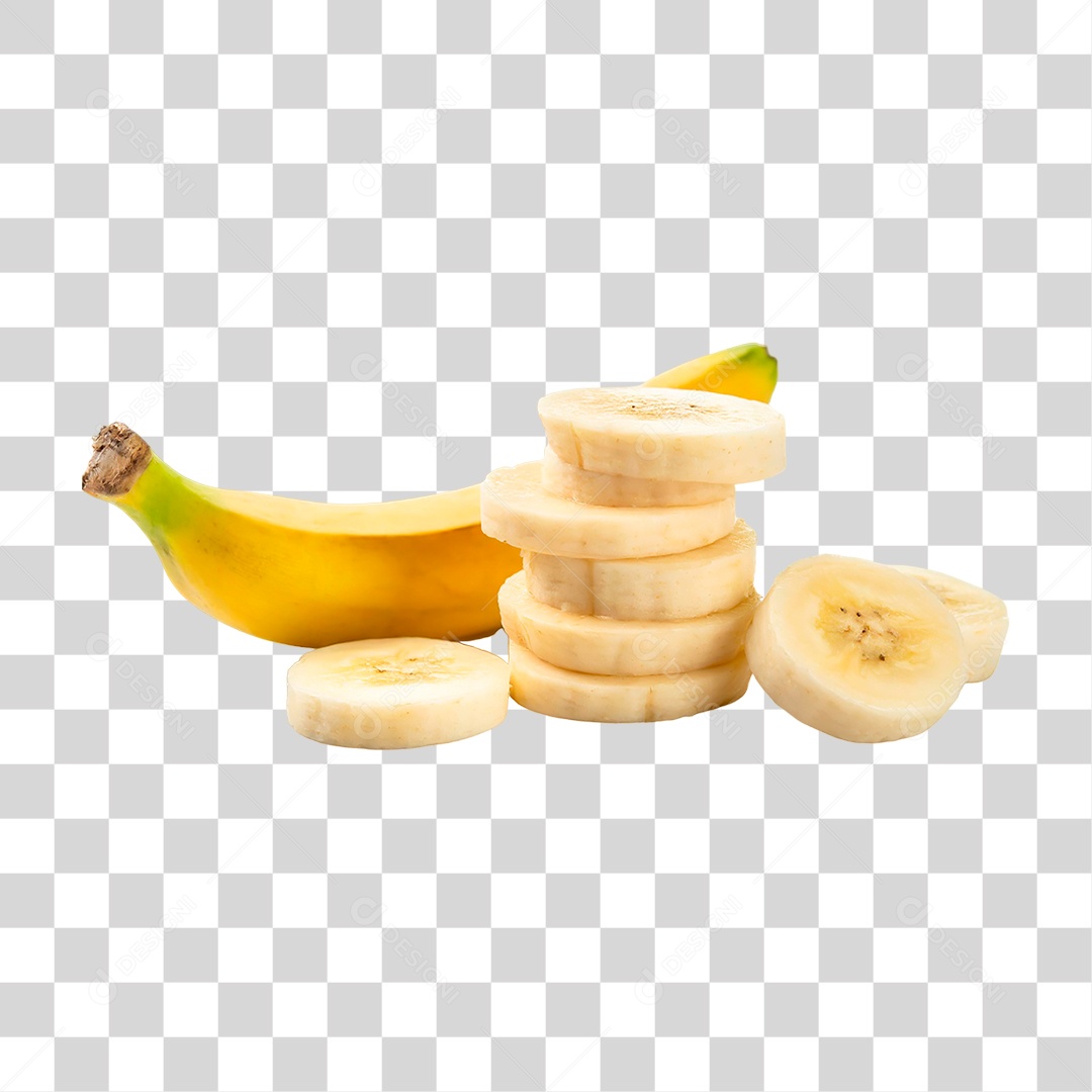 Fatias de Banana PNG Transparente
