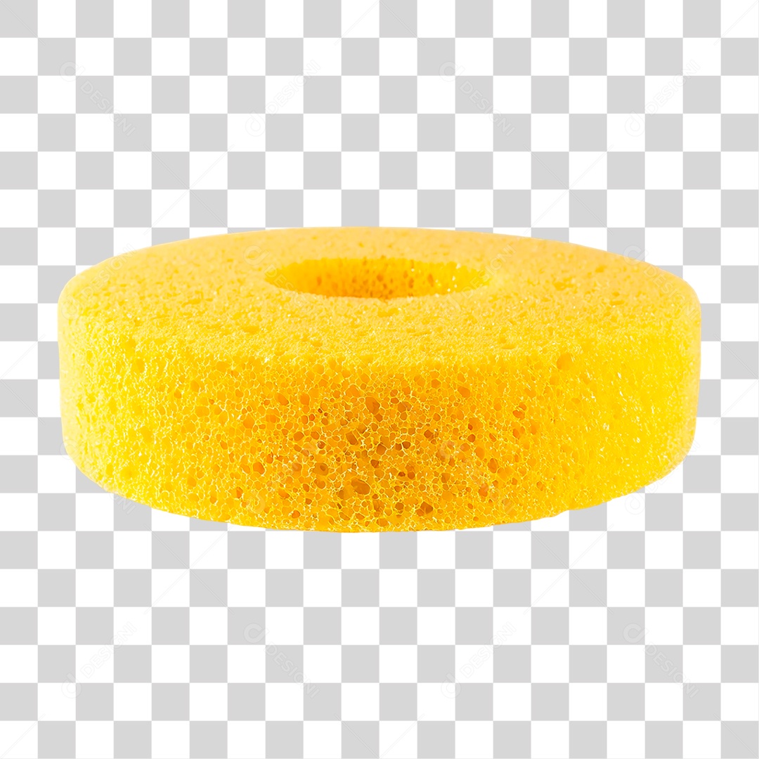 Esponja Amarela PNG Transparente