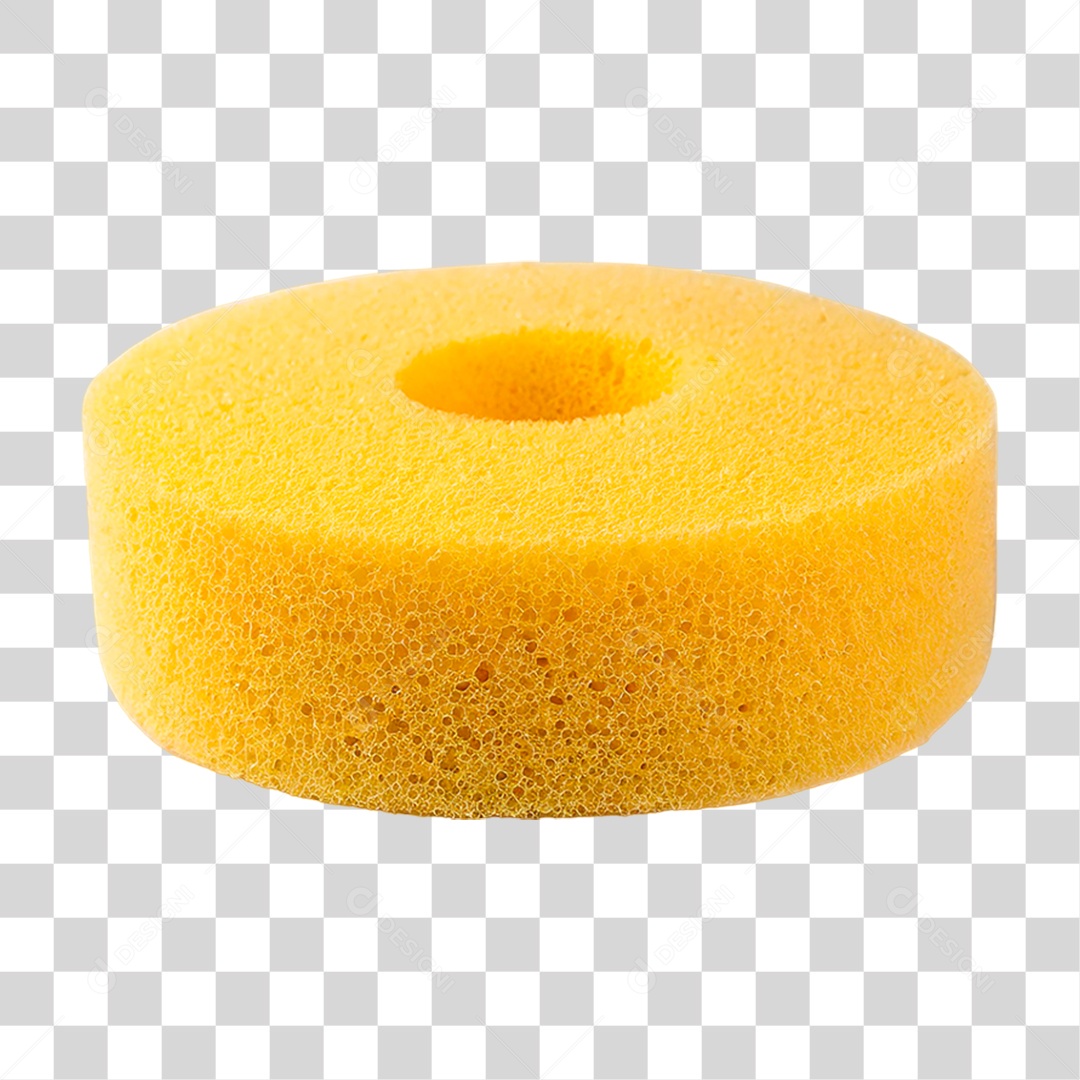 Esponja Amarela PNG Transparente