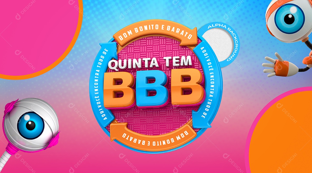 Selo de Ofertas Quinta Tem BBB Para Composição PSD