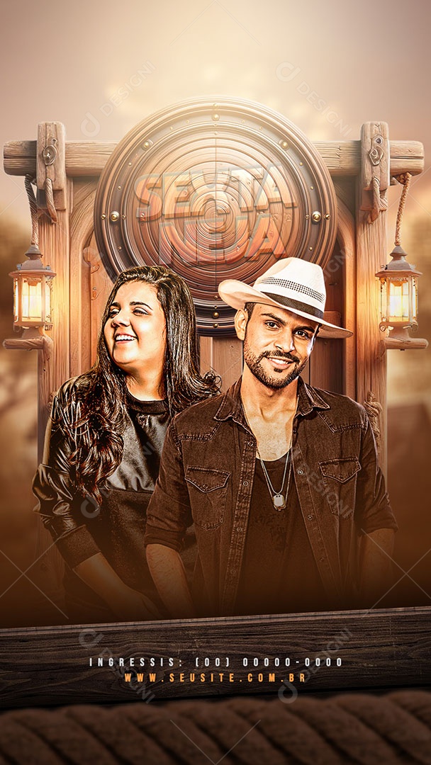 Flyer Sexta Neja Show Social Media PSD Editável