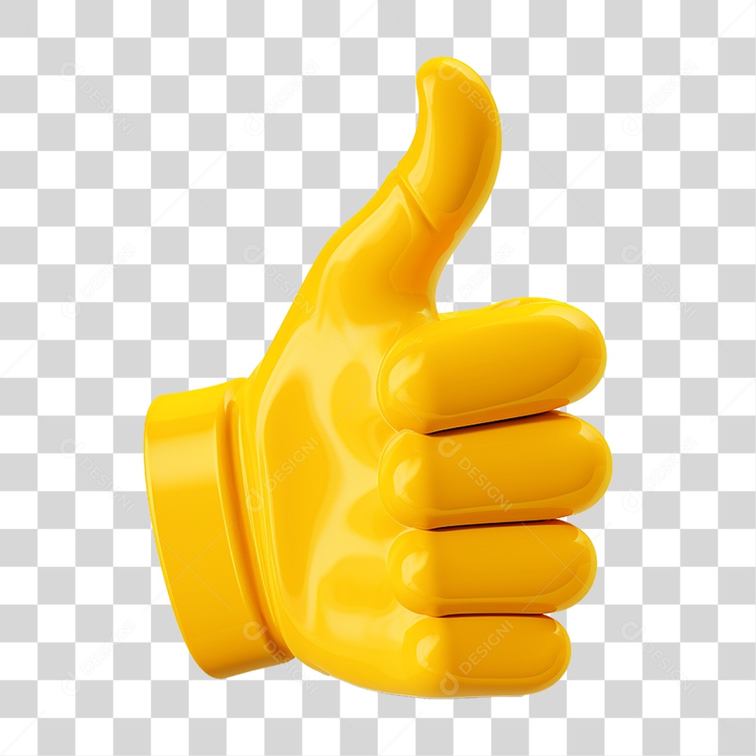 Emoji de Polegar Legal PNG Transparente
