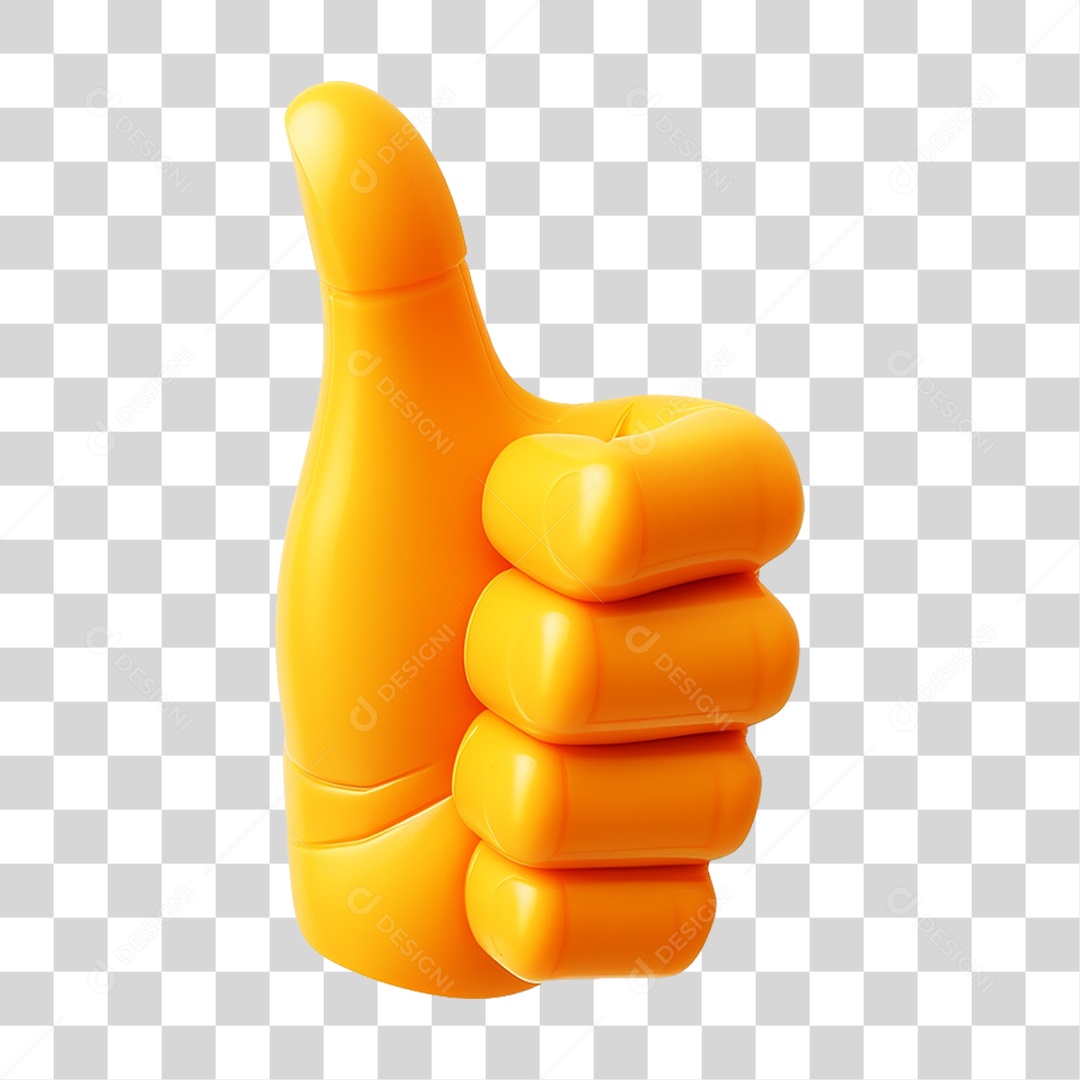 Emoji de Polegar Legal PNG Transparente