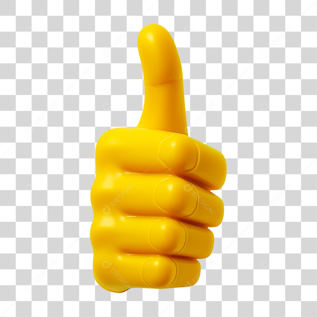 Emoji de Polegar Legal PNG Transparente