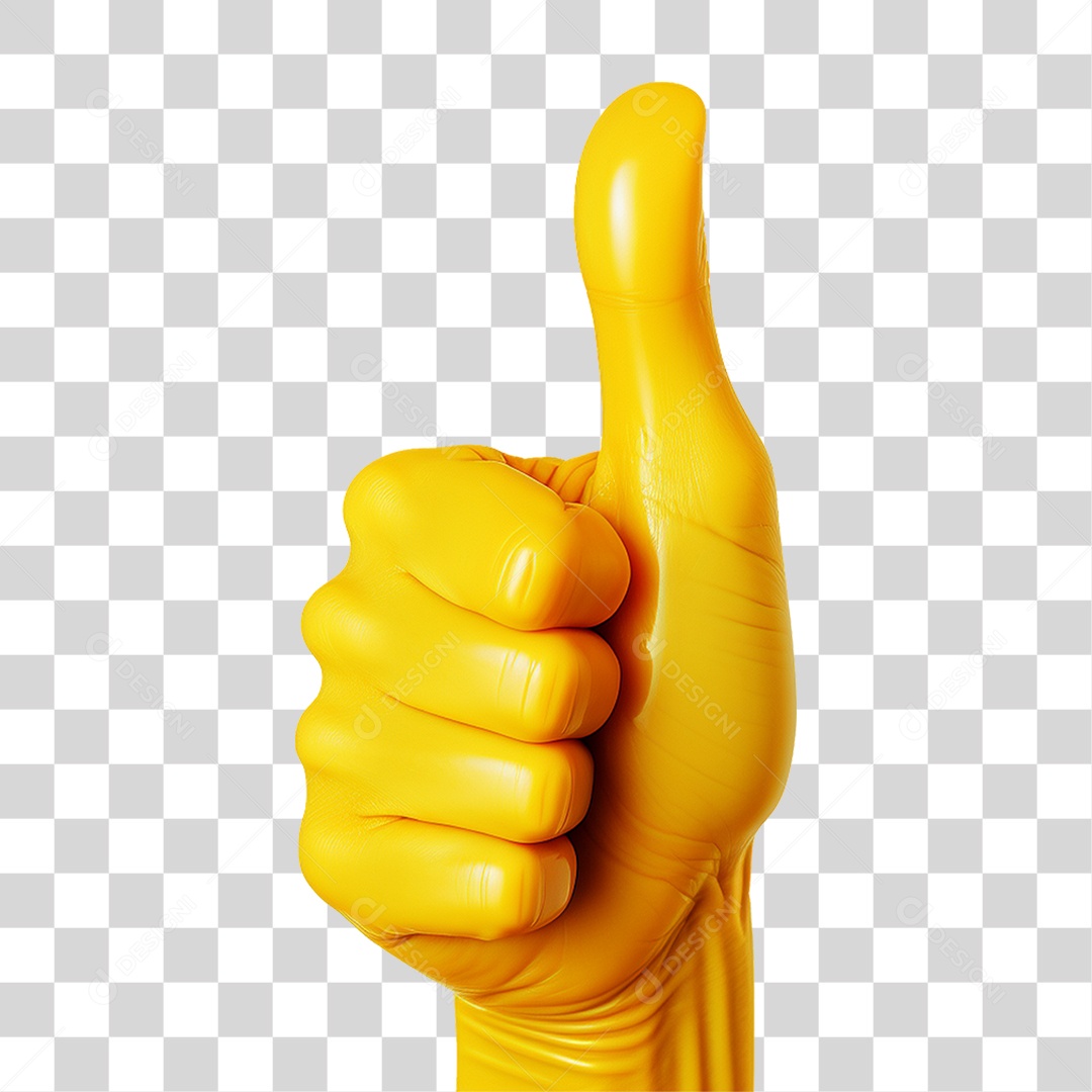 Emoji de Polegar Legal PNG Transparente