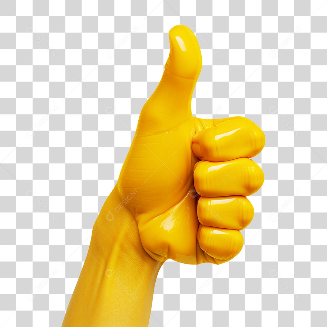 Emoji de Polegar Legal PNG Transparente