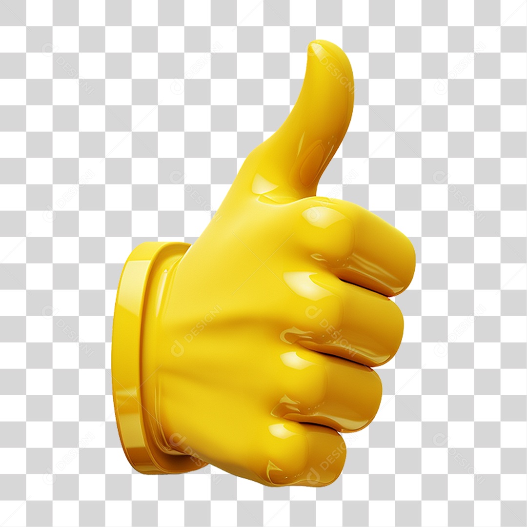 Emoji de Polegar Legal PNG Transparente