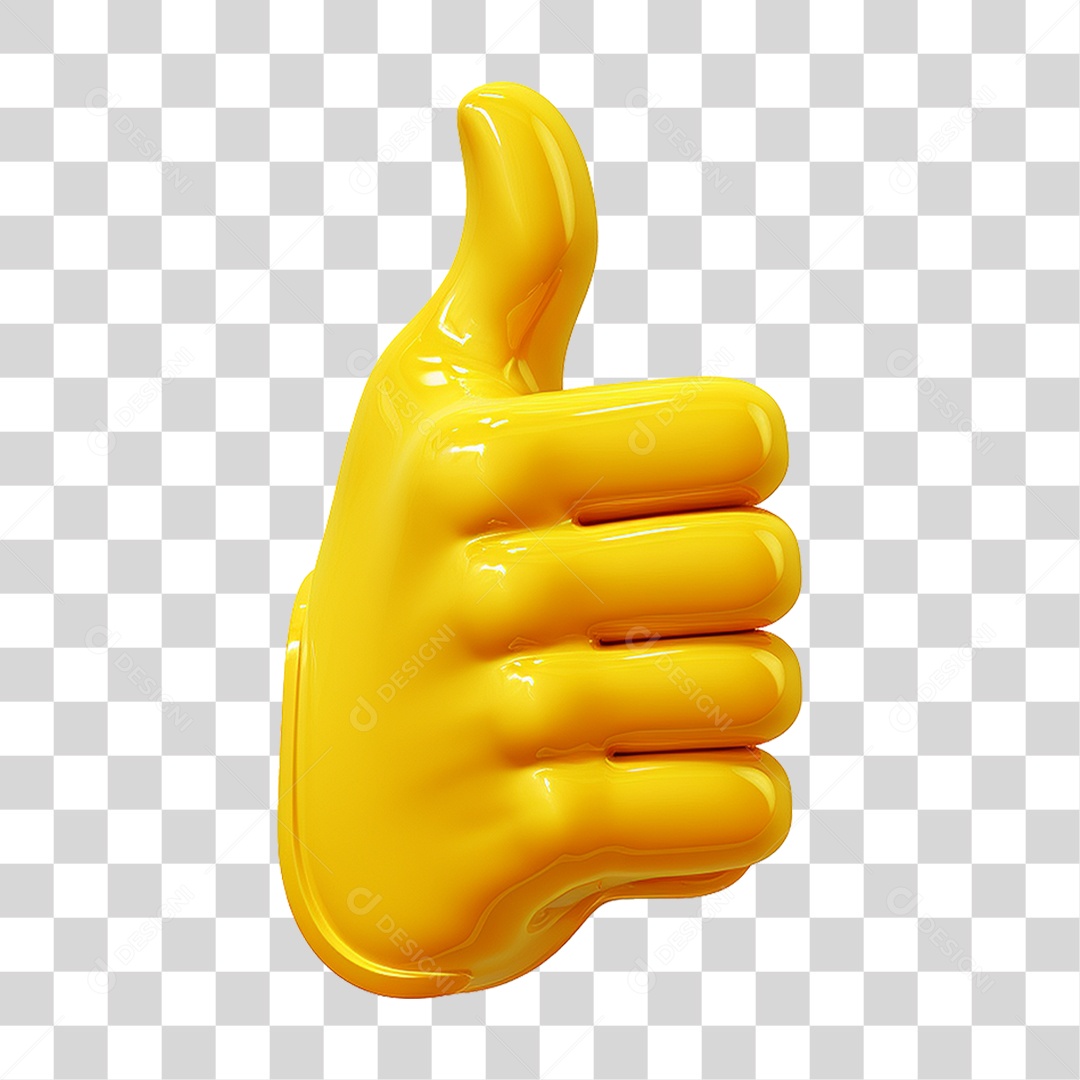 Emoji de Polegar Legal PNG Transparente
