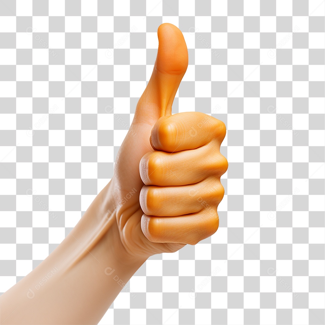 Emoji de Polegar Legal PNG Transparente