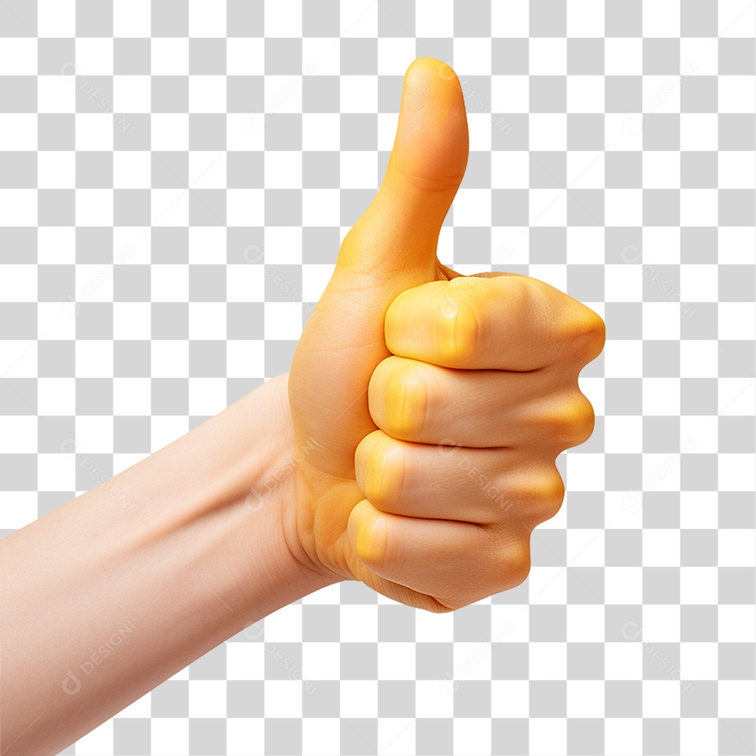 Emoji de Polegar Legal PNG Transparente